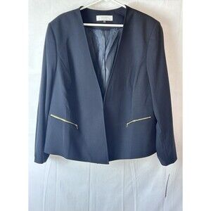 Tahari Arthur S. Levine Womens Size 18‎ Blue Darryl Blazer Brand New